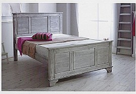 Denman Panelled Grey Bed