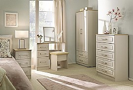 Kent Bedroom Furniture - Choice of colour with Oak tops
