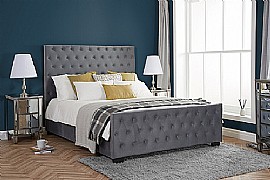 Marquis Grey Upholstered Bed
