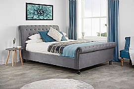 Opulence Grey Fabric Bed Frame