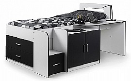 Cookie White/Grey Cabin Bed