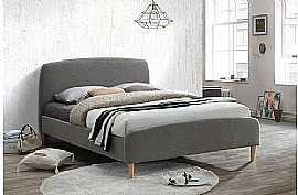 Quebec Grey Fabric Bed Frame