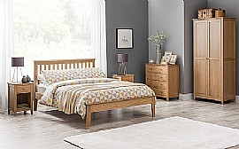 Salerno Solid Oak Shaker Bed
