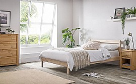 Sami Unfinished Pine Bed Frame